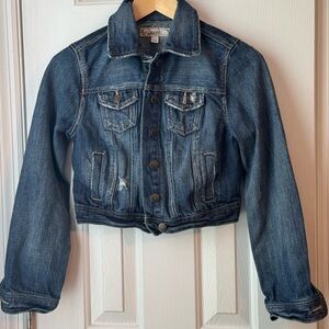 Decree Blue Fitted Jean Jacket